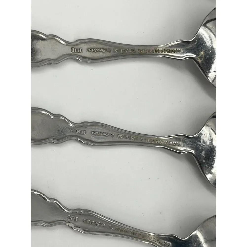 Oneida Distinction Deluxe VALERIE HH Stainless Steel TEASPOONS 6